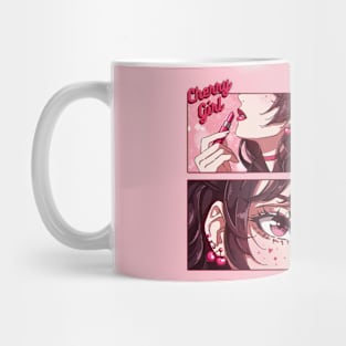 The cherry girl makeup comic Mug